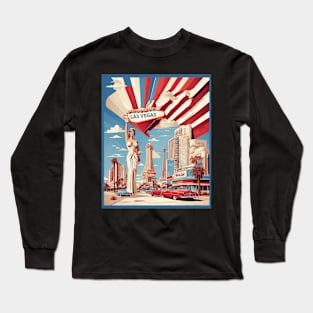 Las Vegas Nevada United States of America Tourism Vintage Poster Long Sleeve T-Shirt